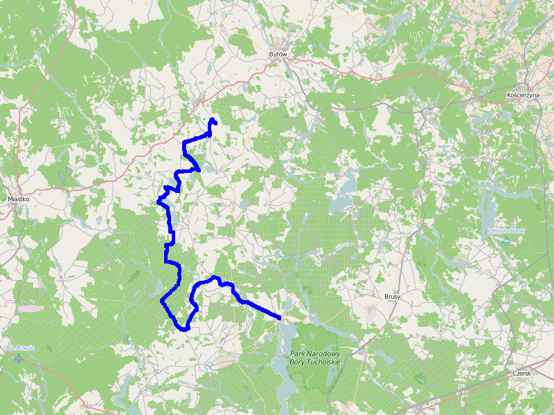 Ścieżka GPS z 2. części trasy