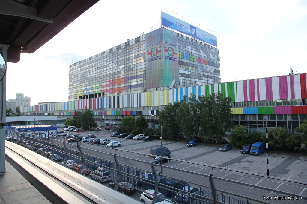 Moskwa: budynek telewizji państwowej