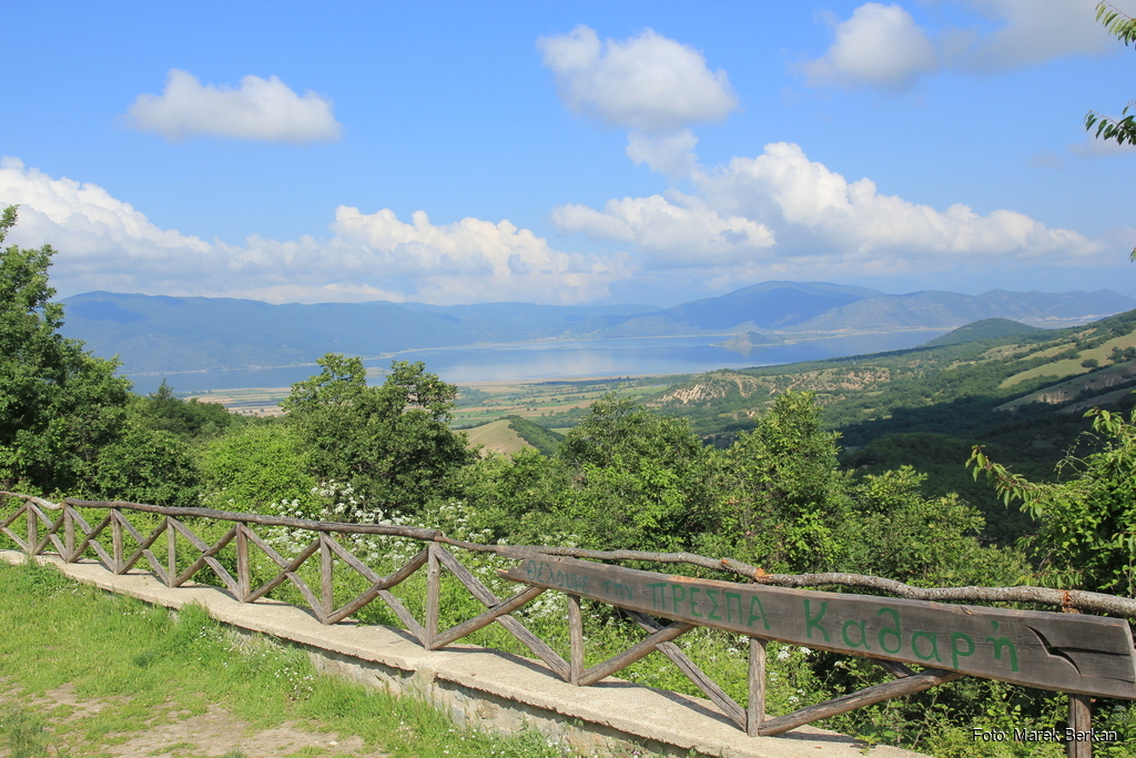 Widok na jezioro Mała Prespa