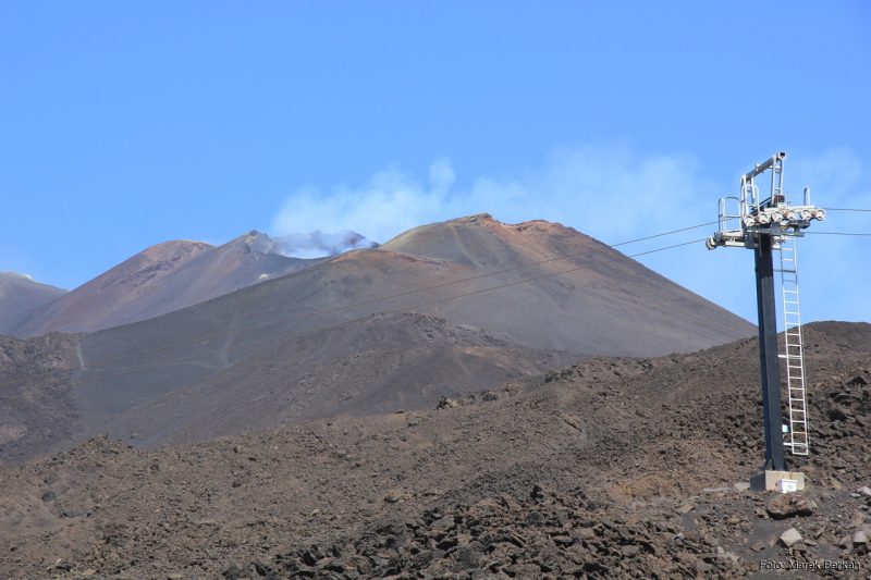 Etna - widok na krater