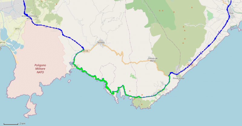 Mapa: Droga SP71