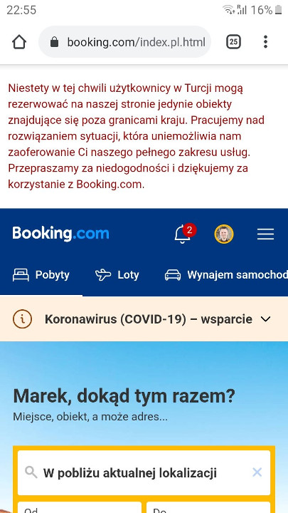 Witryna booking.com